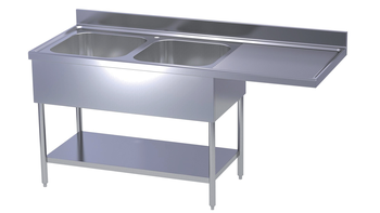PLONGE STAND. RÉSERV. LV 2 BACS 6X5X3 GAUCHE + ÉTA