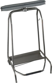 SUPPORT SAC POUBELLES INOX 110L., FERMETURE