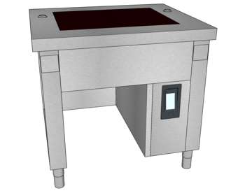 MEUBLE VITRO EMB TULIPEE L.950 2GN1/1 DL O3