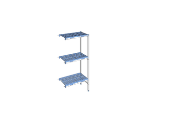 RAYONNAGE CLAYETTES POLY ANGLE 3N L 849XP400XH175