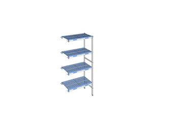 RAYONNAGE CLAYETTES POLY ANGLE 4N L 849XP400XH175