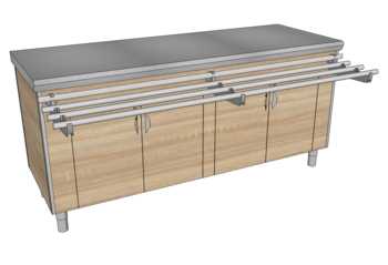 MEUBLE DE SALLE ETAGERE PLANCHER L.1930 OREO3