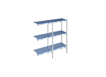 RAYONNAGE CLAYETTES POLY ANGLE 3N L1789XP400XH175