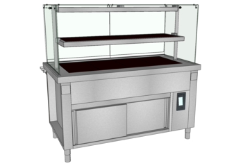 MEUBLE VITRO VIT PRES 1N L.1600 4GN1/1 RESERVE O3