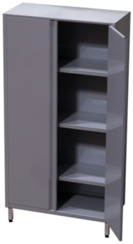 ARMOIRE RANGEMENT 3 ETAGÈRES1 PORTE DESSUS PLAT