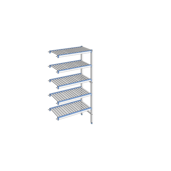 RAYONNAGE CLAYETTES ALU ANGLE 5N L 951XP400XH1750