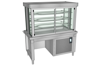 MEUBLE BOISS VITRINE 3N L.1600 DL SANS GPE O3