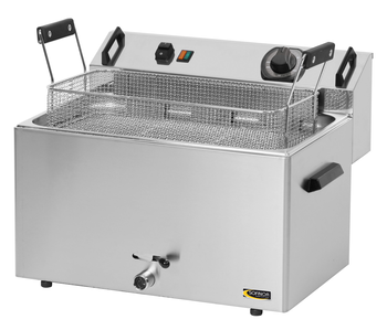 FRITEUSE ELECTRIQUE A BEIGNET 16L AVEC ROBINET 380