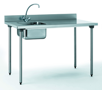 TABLE DU CHEF CHR 700X1400 BAC GAU AVEC ROBINET