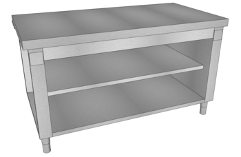 MEUBLE NEUTRE PLANCHER ETA L.1600 DESSUS LISSE O3