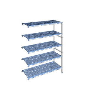 RAYONNAGE CLAYETTES POLY ANGLE 5N L1553XP500XH205