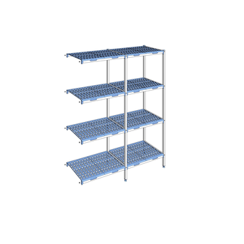 RAYONNAGE CLAYETTES POLY ANGLE 4N L1687XP500XH205