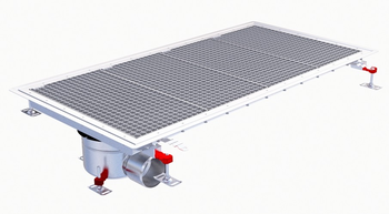 CANIVEAU EPUR INOX COMPLET SOL SOUPLE /CAILLEBOTIS