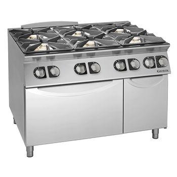 FOURNEAU FEUX VIFS GAZ, 6 FEUX, FOUR ÉLECTRIQUE