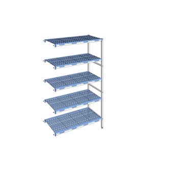 RAYONNAGE CLAYETTES POLY ANGLE 5N L1251XP500XH205
