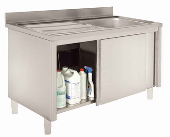 MEUBLE PLONGE 1200 1 BAC EGOUTTOIR A GAUCHE SUR VE