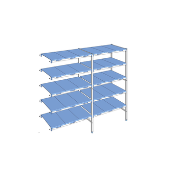 RAYONNAGE CLAYETTES POLY ANGLE 5N L2091XP500XH1750