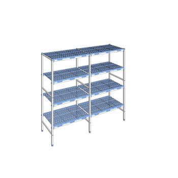 RAYONNAGE CLAYETTES POLY LIGNE 4N L2032XP500XH175