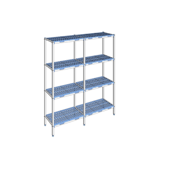 RAYONNAGE CLAYETTES POLY LIGNE 4N L1830XP400XH205
