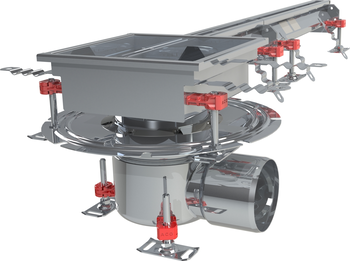 CANIVEAU MODUL 20 - L1000 - HAUT70/75 - INOX 304