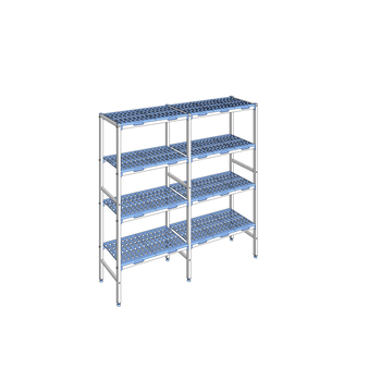 RAYONNAGE CLAYETTES POLY LIGNE 4N L1830XP400XH175