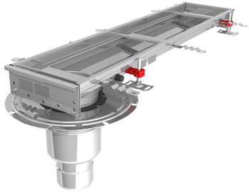 CANIVEAU MODUL 200 - L1000 - HAUT60/60 - INOX 304