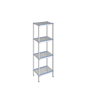 RAYONNAGE CLAYETTES ALU LIGNE 4N L 690XP400XH2050