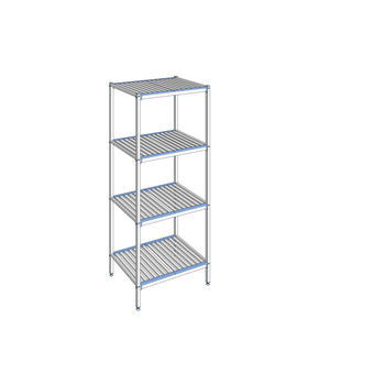 RAYONNAGE CLAYETTES ALU LIGNE 4N L 890XP560XH2050