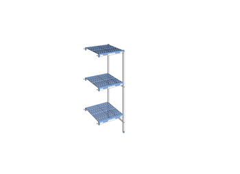 RAYONNAGE CLAYETTES POLY ANGLE 3N L 649XP560XH175