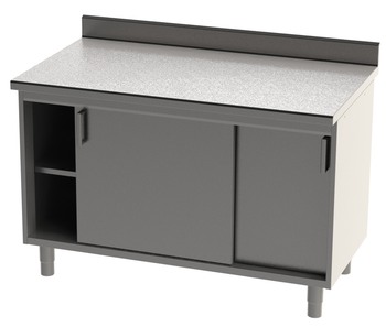 ENSEMBLE 1350X750 REF. 135D AVEC DESSUS INOX A DOS