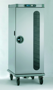 ARMOIRE CHAUDE GN2/1 15 NIV. PTE VITREE AVEC HYGRO