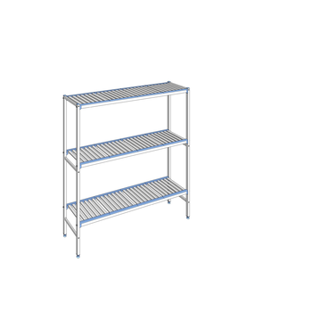RAYONNAGE CLAYETTES ALU LIGNE 3N L1694XP400XH1750