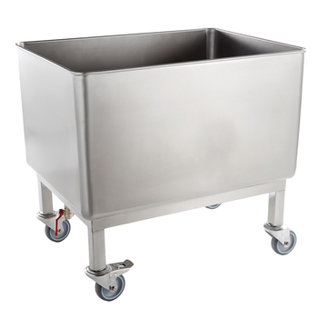 BAC MOBILE - CONTENANCE 210L ROUES D.100 CHAPE INO