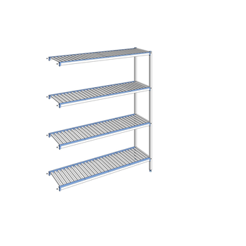 RAYONNAGE CLAYETTES ALU ANGLE 4N L1755XP400XH2050