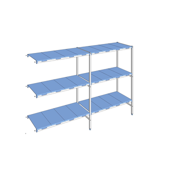 RAYONNAGE CLAYETTES POLY ANGLE 3N L2695XP500XH1750