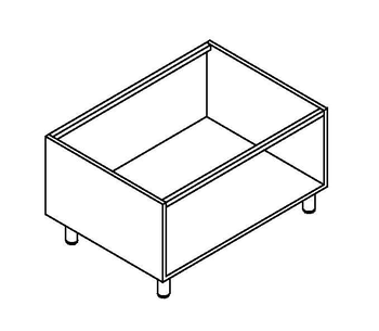 SOUBASSEMENT OUVERT 1200X635X650