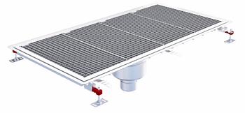 CANIVEAU EPUR INOX COMPLET SOL SOUPLE /CAILLEBOTIS