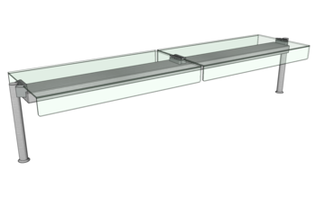 PRESENTOIR NEUTRE PH 2 FACES POUR MEUBLE L.1930 O3