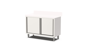 MEUBLE ADOSSE INOX PORTES COULLISSANTES AVEC