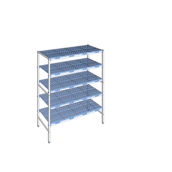 RAYONNAGE CLAYETTES POLY LIGNE 5N L1494XP560XH175