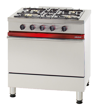 FOURNEAU 4 FEUX GAZ SUR FOUR GAZ 620X400