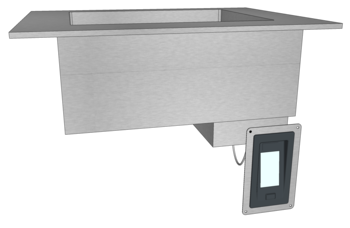 BAIN-MARIE A AIR DESSUS LISSE 2GN1/1 930 IDECO3
