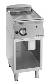 GRIL GAZ, ACIER CHROMÉ, SURFACE SIMPLE-RAINURÉE