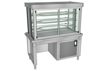 MEUBLE HO VITRINE 3N L.1600 DESSOUS LIBRE GPE O3