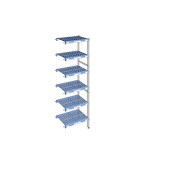 RAYONNAGE CLAYETTES POLY ANGLE 6NV L 649XP400XH205