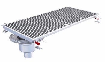 CANIVEAU EPUR INOX COMPLET H-FIRST / A BARREAUX
