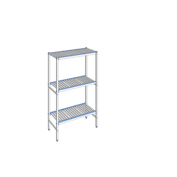 RAYONNAGE CLAYETTES ALU LIGNE 3N L1092XP400XH1750
