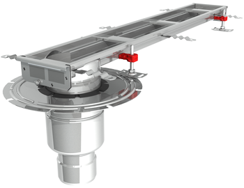 CANIVEAU MODUL 125 - L1000 - HAUT50/50 - INOX 304