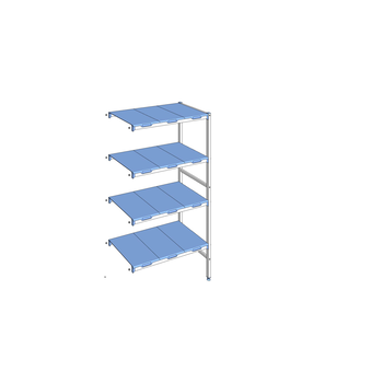 RAYONNAGE CLAYETTES POLY ANGLE 4N L 951XP500XH1750