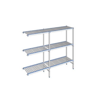 RAYONNAGE CLAYETTES ALU ANGLE 3N L2191XP400XH1750